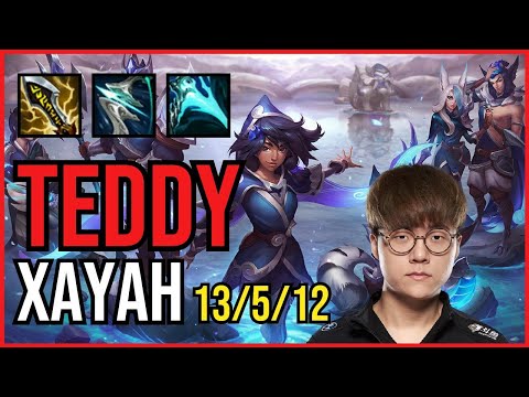 TEDDY - XAYAH vs SAMIRA ADC - KR Challenger - Patch 11.3