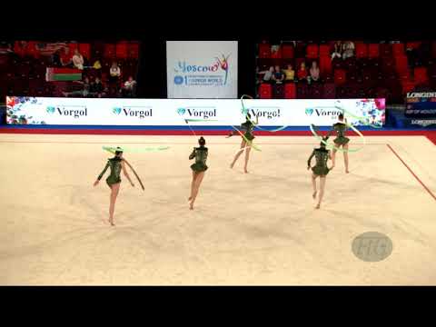 Hungary (HUN) - 2019 Rhythmic Junior Worlds, Moscow (RUS) - Qualifications 5 Ribbons