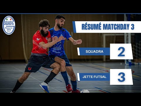 SQUADRA 2 - 3 JETTE Futsal - Résumé 3ème journée - D2 Futsal Belge 24/25