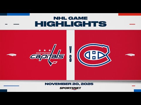 NHL Highlights | Capitals vs. Canadiens - November 20, 2025