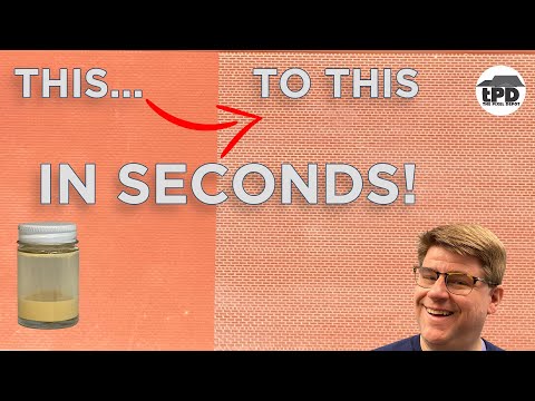 Make a Mortar Wash for Model Structures - The Easy Way!