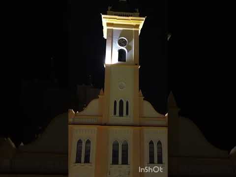 Igreja matriz monte azul paulista sp vôo noturno DJI mini 3