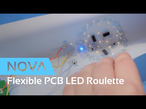 Printing a Flexible PCB LED Roulette with Silver Ink on PET | LED Applications, Flex Circuits