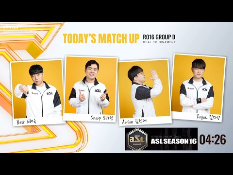[ENG] ASL S16 Ro.16 Group D (Best, Royal, Sharp and Action) - ASL English (StarCastTV English)