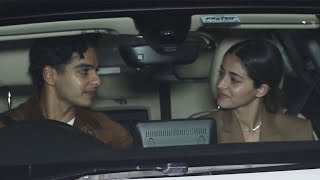 Ananya Panday With Bf Ishan Khattar At Gangubai Movie Screening With Alia Bhatt