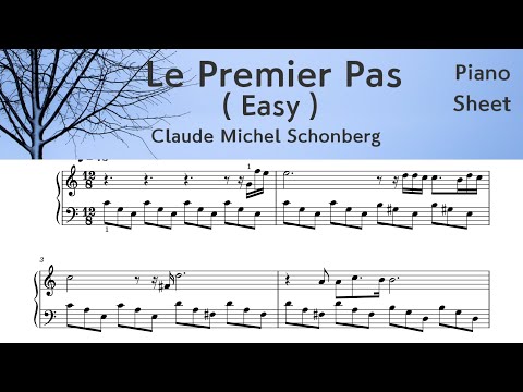 Le Premier Pas ( The First Step) / Easy Piano Music  / Claude Michel Schonberg /  by SangHeart Play