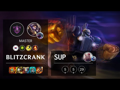 Blitzcrank Support vs Rakan - KR Master Patch 11.16