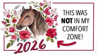 Painting A Watercolour Horse To Celebrate The New Year!