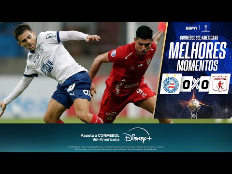 Gols e lances de Bahia x América de Cali