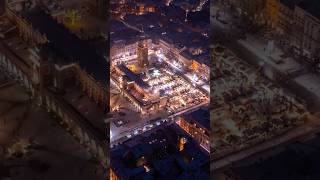 Krakow in Christmas: Enchanting Market Square #shorts