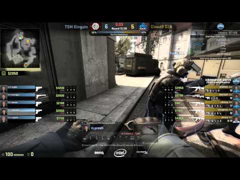 ESL One Katowice 2015 CS:GO | Group D Decider Match | TSM Kinguin vs Cloud9 G2A