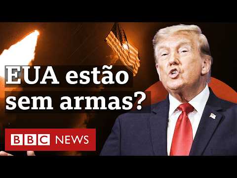 Os EUA estão mesmo ficando sem armas na guerra contra o Irã?
