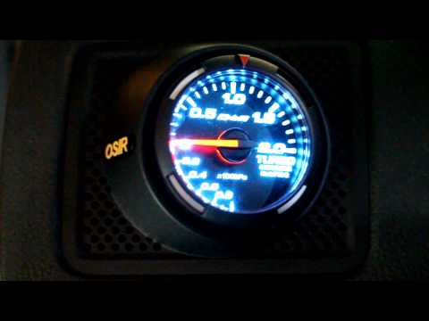 Defi BLUE RACER Boost Gauge 52mm start/stop on MK5 GTi