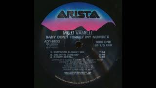 Baby Don&#39;t Forget My Number (Extended Subway Mix) - Milli Vanilli