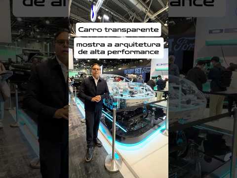 CARRO TRANSPARENTE EXIBE A ARQUITETURA QUE PERMITE CARREGAMENTO RÁPIDO EM ATÉ 9,5 minutos.