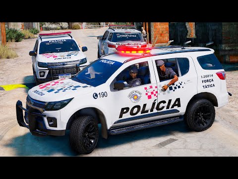 ABORDAGEM NA FAVELA FORÇA TÁTICA PMESP | GTA 5 POLICIAL