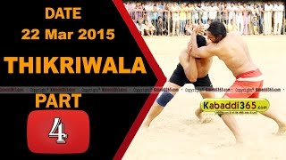Thikriwala (barnala) Kabaddi Tournament 22 Mar 2015 Part 2 by Kabaddi365.com
