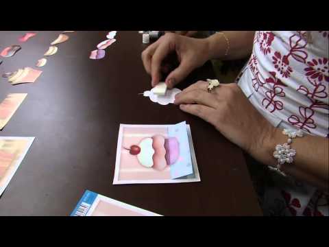 Mulher.com 04/03/2014 Susan Mason - Arte em 3D cupcakes Parte 1/2
