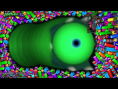 Slither.io A.I. FAT SNAKE Vs PRO Snakes - Epic Skin Slitherio Vip Gameplay - World Record
