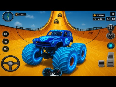 Monster Truck Mega Ramp Impossible Driver - Monster Truck Mega Ramp Racing - Android Gameplay 