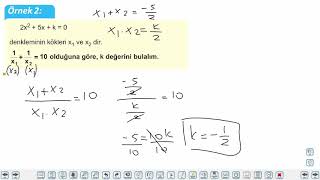 Eğitim Vadisi 10.Sınıf Matematik 18.Föy II.Dereceden Denklemler 1 Konu Anlatım Videoları
