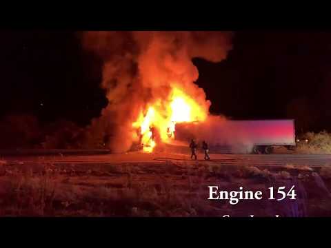 GVFD - I19 Semi Truck Fire 01/08/2020