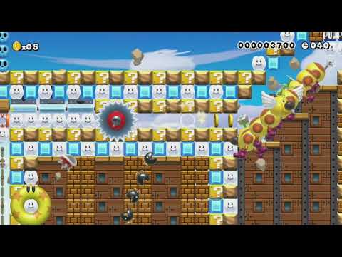 ◆初心者も楽しめる全パーツを使ったワイワイスピードラン♪◆ by A's/ズルニャン♪ - Super Mario Maker - No Commentary 1br