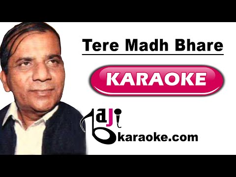 Tere Madh Bhare Nain | Video Karaoke Lyrics | Jeera Blade, Masood Rana, Bajikaraoke