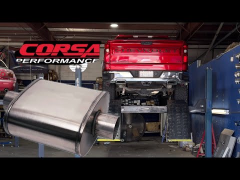 Corsa Pro Series Muffler Install 2022 Chevrolet Silverado 6.2