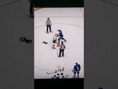 John Tavares vs Aaron Ekblad fight #shorts #hockey #nhl #videogames