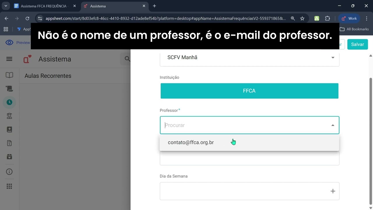 02 Aulas Recorrentes