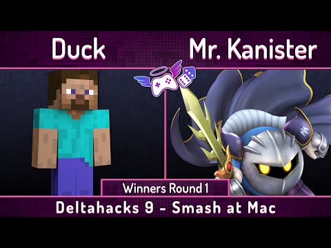 Deltahacks 9 | Duck (Steve) vs Mr. Kanister (Meta Knight) | Winners Round 1 | SSBU Ultimate