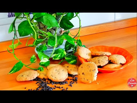 COOKIES, BISCOTTI CON GOCCE DI  CIOCCOLATO,  RICETTA VELOCE E BUONISSIMA