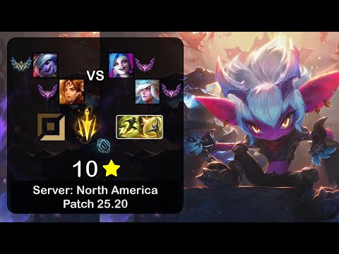 Tristana ADC + Leona vs Jinx + Janna - NA Challenger - Patch 25.20