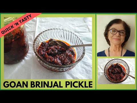 , title : 'Hot, sweet, Goan brinjal pickle /Easier way, no deep frying/ Homemade brinjal pickle/वांग्याचे लोणचे'