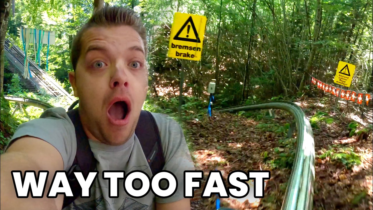 Heimwehfluh's picturesque viewpoint offering spectacular vistas of lakes and mountains.