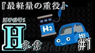 【ゆっくり元素解説#1】次世代自動車からトリチウムまで！『水素』の徹底解説【えれめんとりびあシリーズ】
