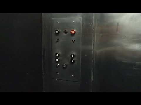 VINTAGE 1962 Otis Black Button Traction Elevator at 46 Haywood St., Asheville, NC