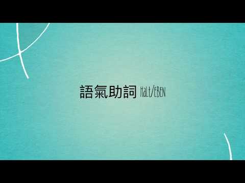 (C1) 語氣助詞 halt/eben