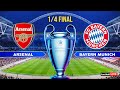 Arsenal vs Bayern Munich | UEFA Champions League 2024 UCL - Full Match 1/4 Final | PES Gameplay