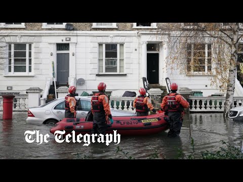 London residents evacuated after burst mains floods homes and leaves thousands without water