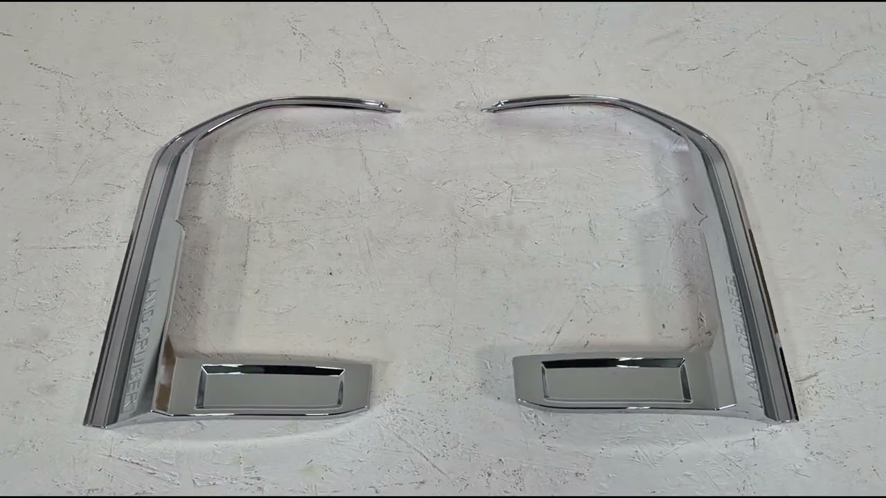 Toyota Land Cruiser Prado 250 2023- гг. Хромированные Накладки на Задние Фонари Video 1