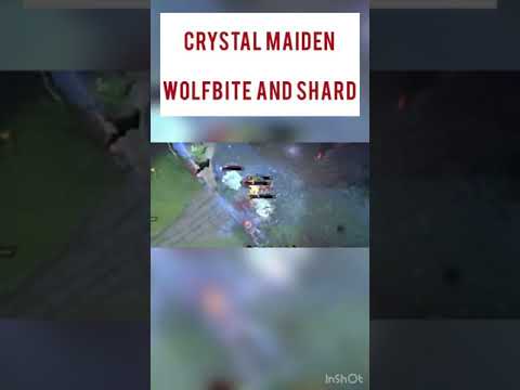 Crystal maiden WOLF BITE & SHARD. WTF DID I JUST WATCH!! Must see ❄️ #dota2 #shorts
