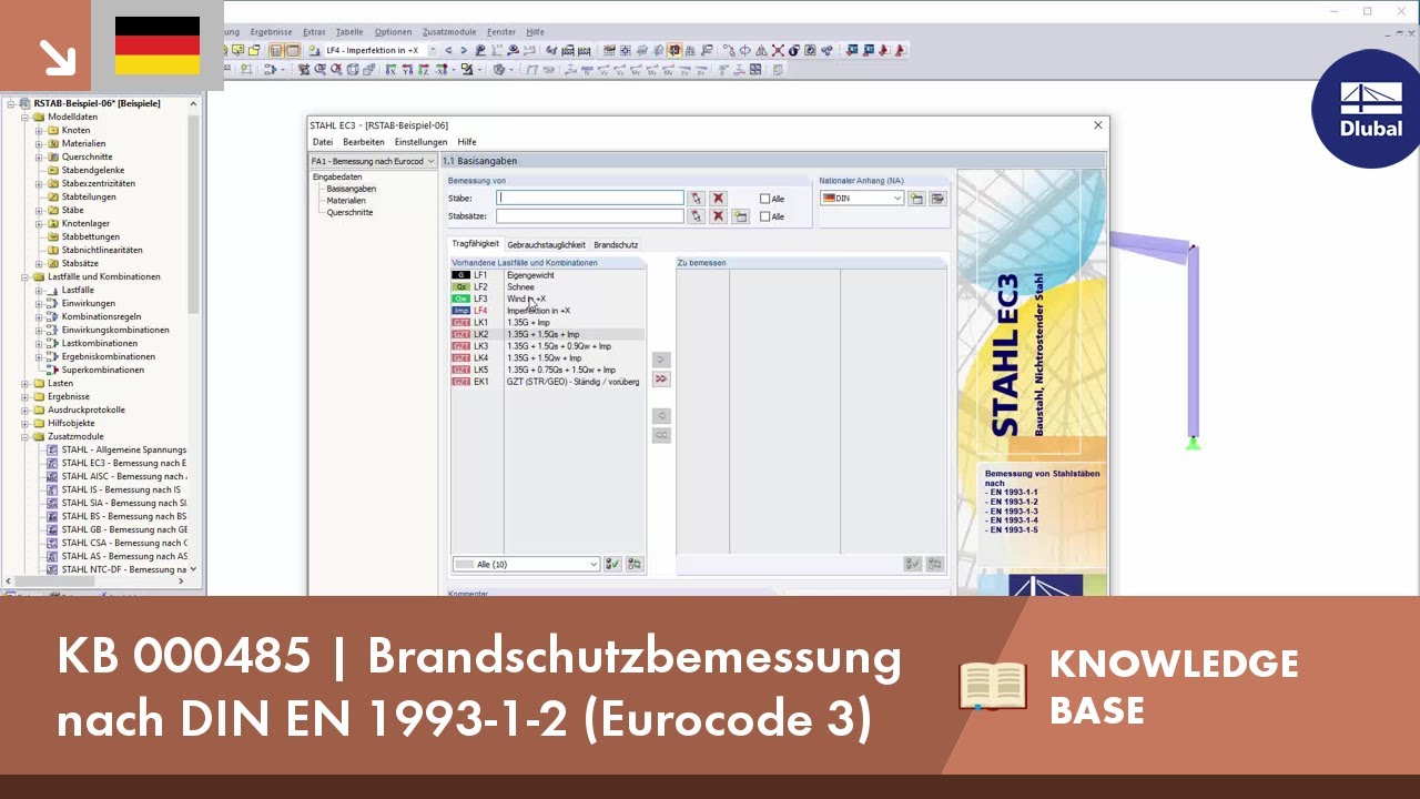 KB 000485 | Brandschutzbemessung nach DIN EN 1993-1-2 (Eurocode 3)