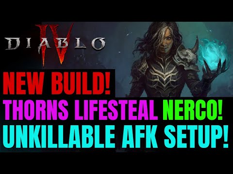 NEW THORNS + LIFESTEAL Necromancer Off Meta AFK Build!! | Diablo 4