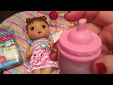 Baby Alive Better Now Bailey Doll Kitty Feeding with Zoe's Mystery Doll Juice Packet