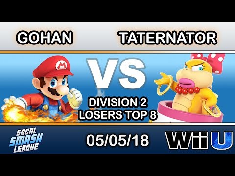 SCSL Div 2 - NXT | Gohan (Mario) Vs. KH | Taternator (Wendy) Losers Top 8 - Smash 4