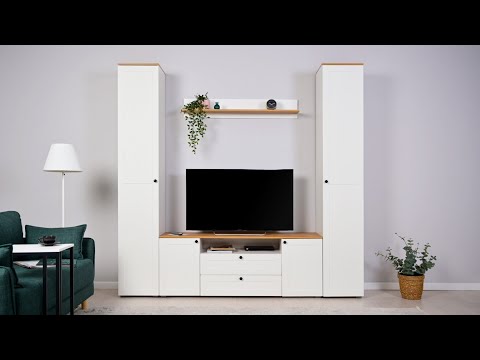 Миниатюра изображения товара Тумба Mobi Остин 16.394.01 (белый PE шагрень/дуб золотой craft/белая шагрень 4101 ПВХ)