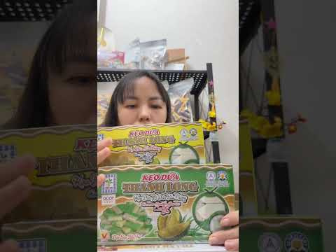 Video review Kẹo dừa Thanh Long đặc sản Bến Tre vị truyền thống nguyên bản hộp 300gr