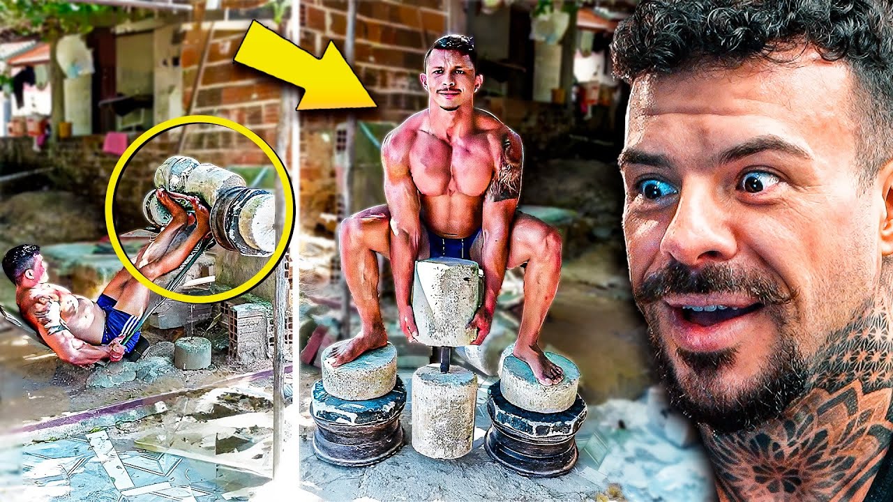 He Set Up A Concrete Gym AT HOME